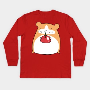 Cherry Hamster Kids Long Sleeve T-Shirt